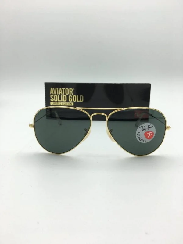 Ray-Ban-3025K-aviator solid gold-limited edition-160-N5